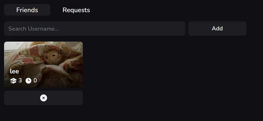 Friends page