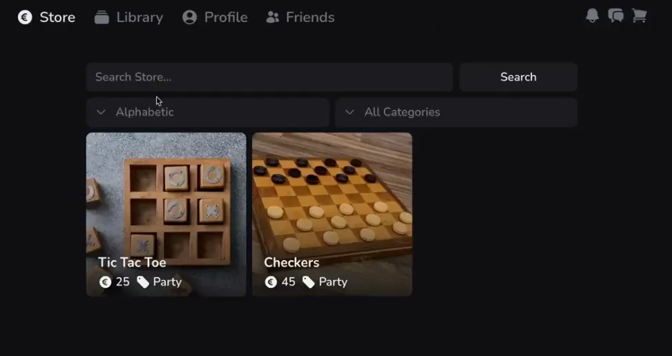 Store page