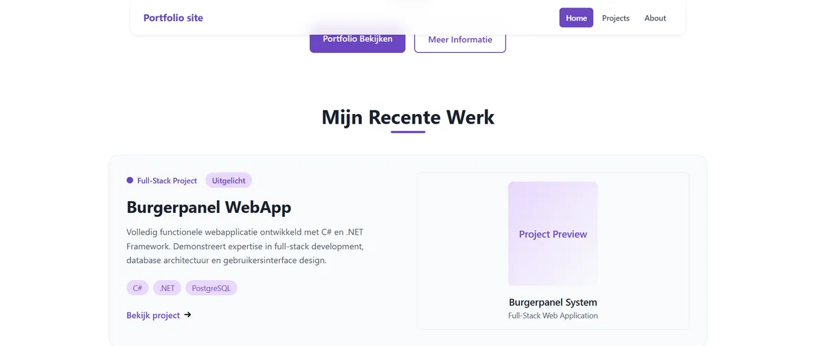 Persoonlijke portfolio
