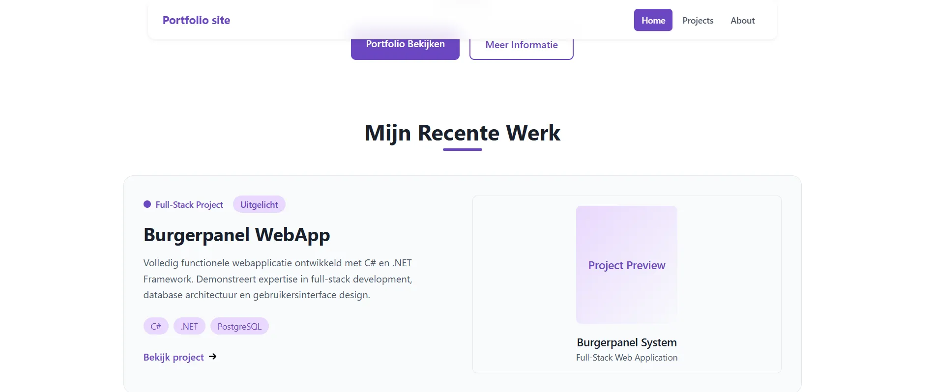 Persoonlijke portfolio
